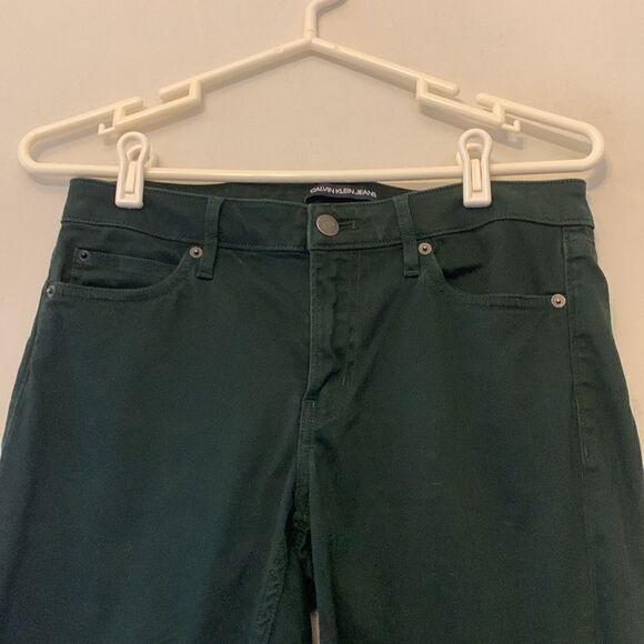 Calvin Klein deep green skinny ankle jeans Size 6 - Picture 3 of 7